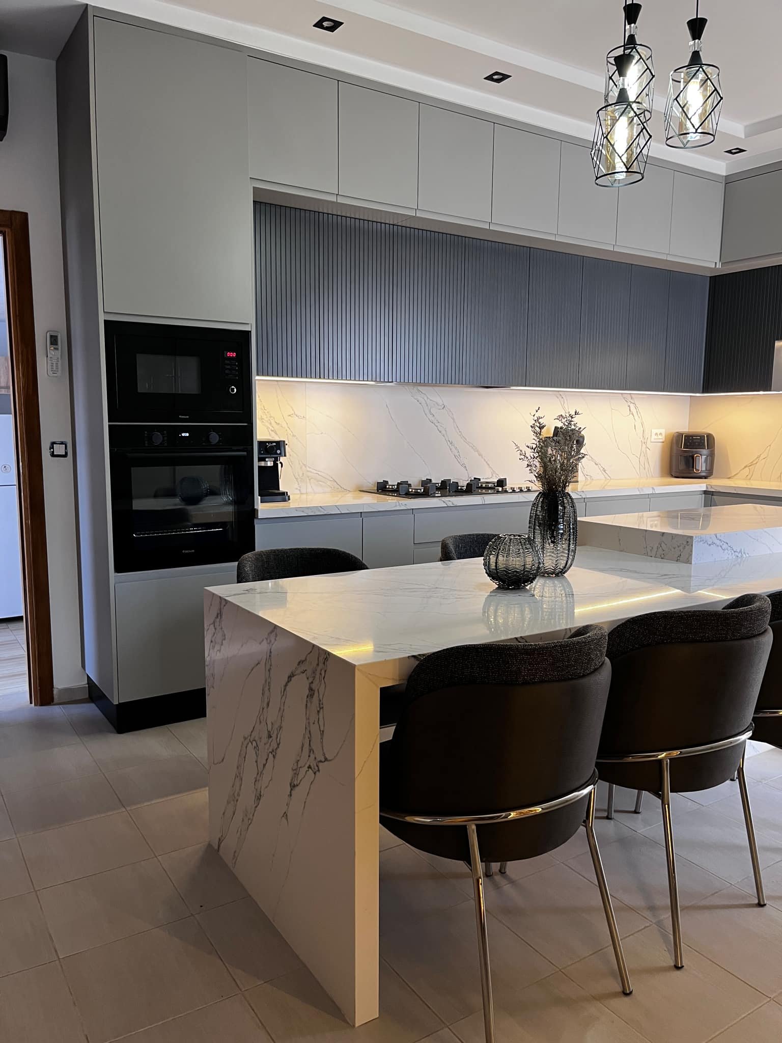 Cuisine moderne en bois massif