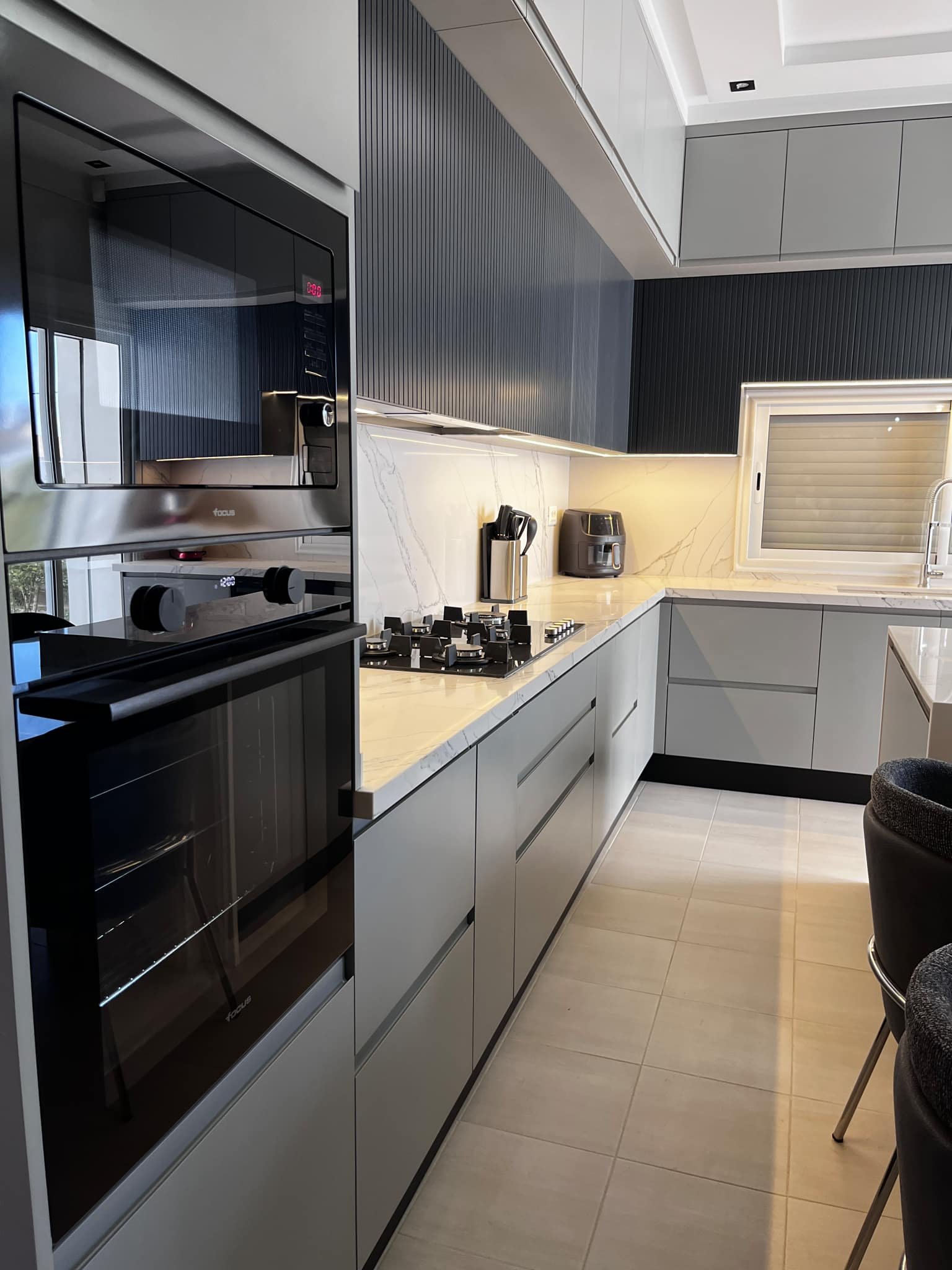 Cuisine moderne en bois massif
