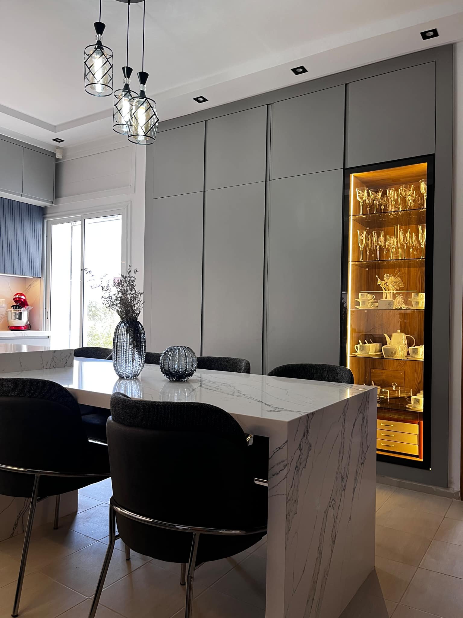 Cuisine moderne en bois massif