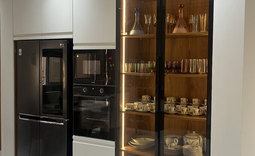 Cuisine moderne en bois massif