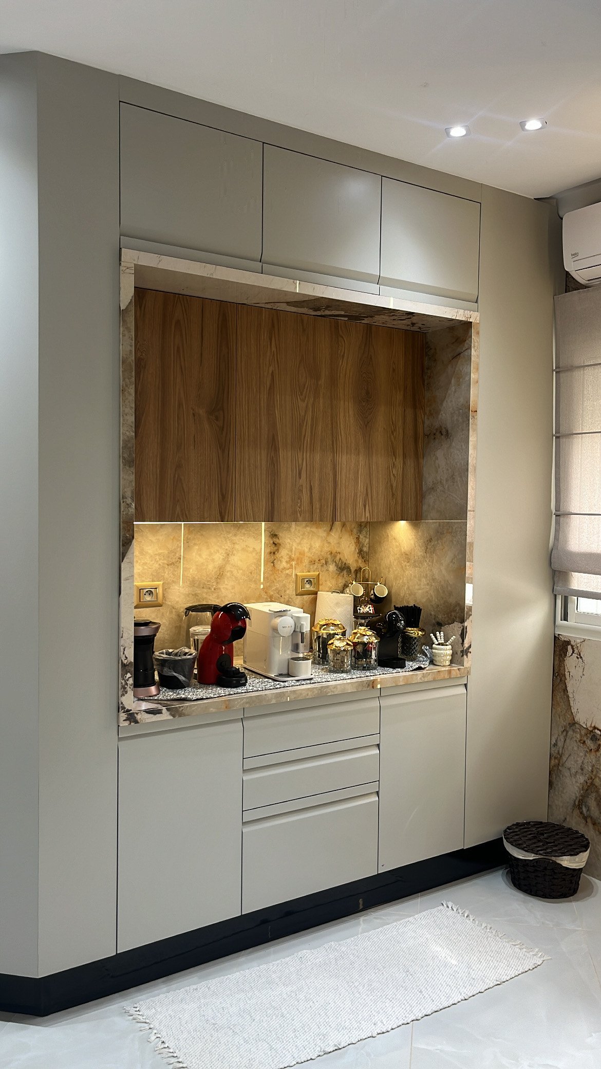 Cuisine moderne en bois massif