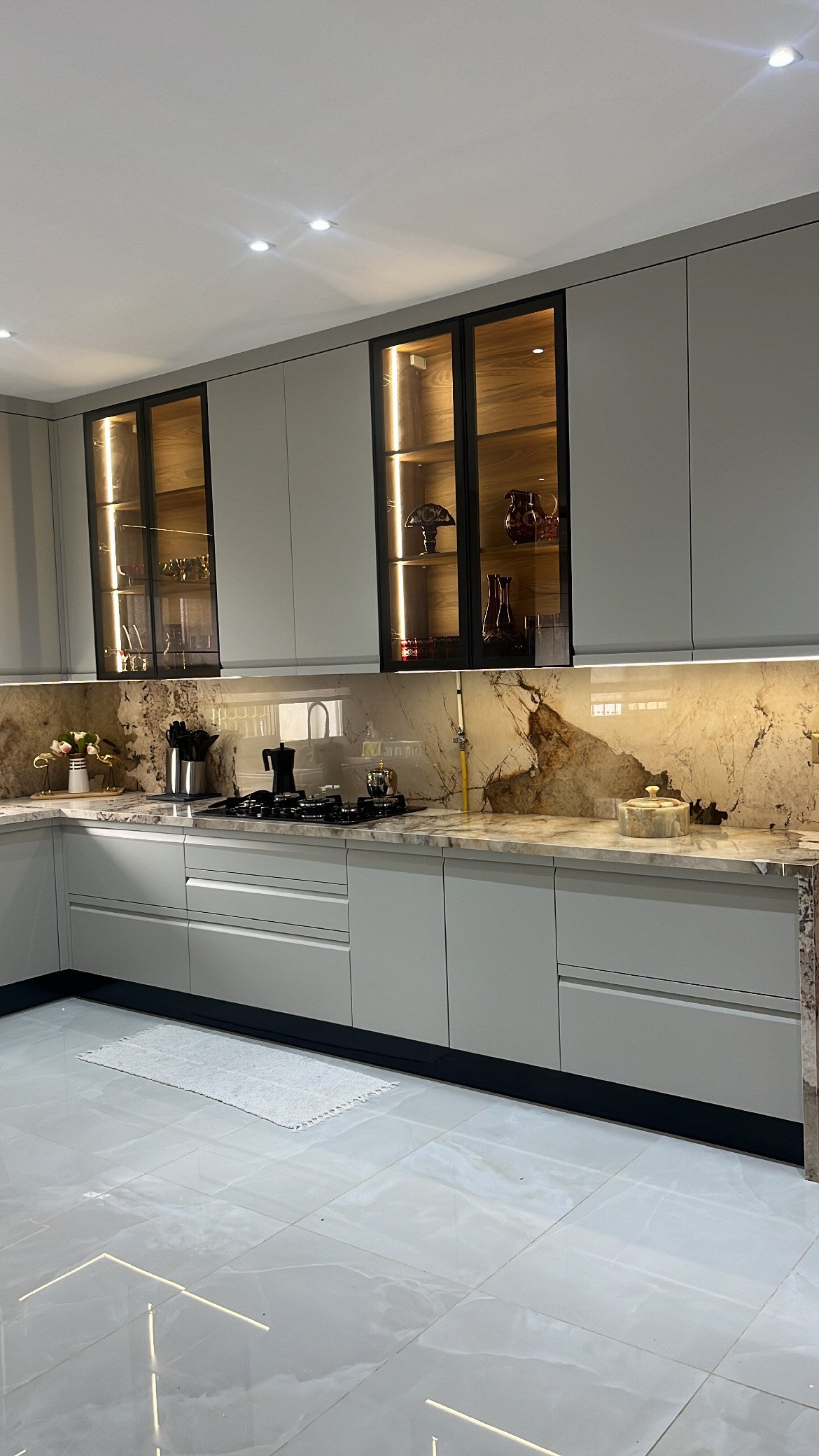 Cuisine moderne en bois massif
